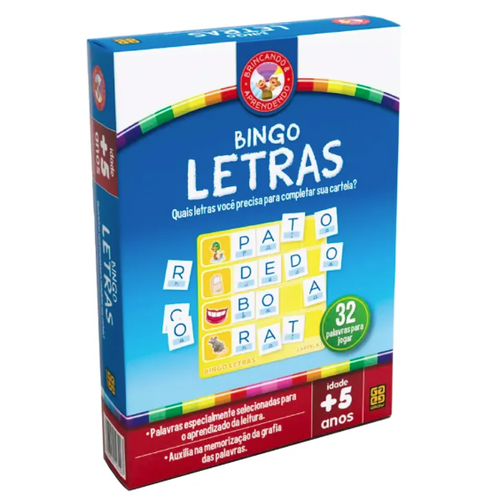 Jogo - Bingo Letras - Grow